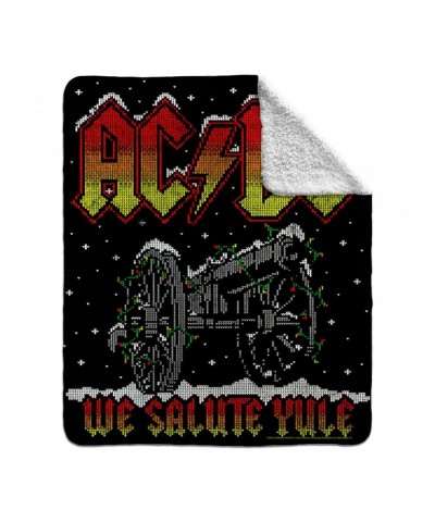 AC/DC Sherpa Blanket | We Salute Yule Blanket $25.18 Blankets