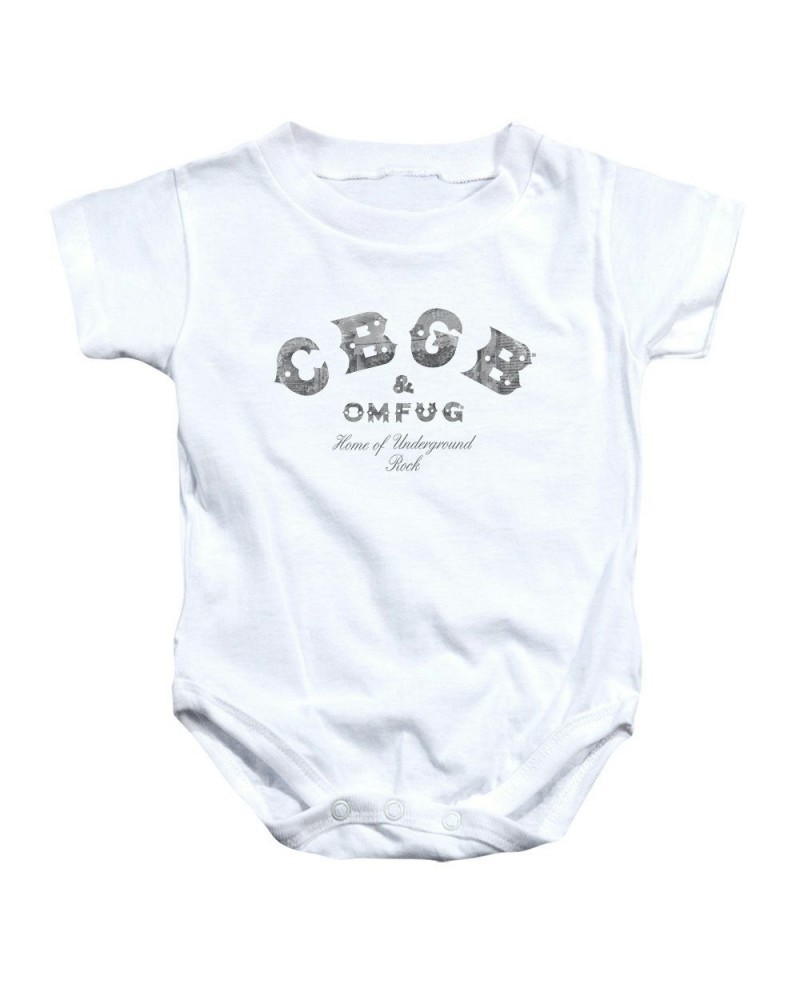 Cbgb Baby Onesie | CLUB LOGO Infant Snapsuit $7.74 Kids