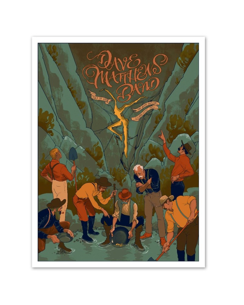 Dave Matthews Band Show Poster - Charlotte NC 7/24/2018 $19.50 Decor