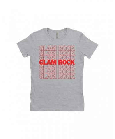 Music Life - Glam Rock Music Life Ladies' Boyfriend T-Shirt | Glam Rock On Repeat Music Life Shirt $8.73 Shirts