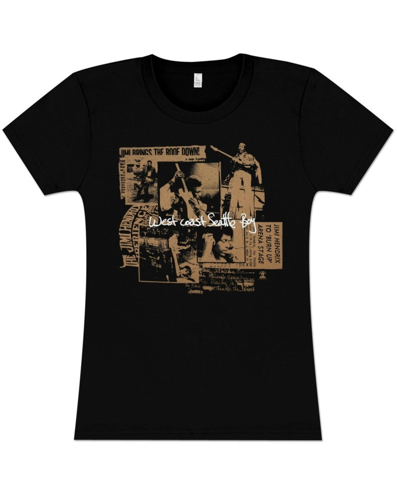 Jimi Hendrix Seattle Boy Ladies T-Shirt $1.59 Shirts