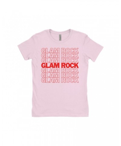 Music Life - Glam Rock Music Life Ladies' Boyfriend T-Shirt | Glam Rock On Repeat Music Life Shirt $8.73 Shirts