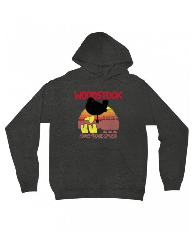 Woodstock Hoodie | Bird And Guitar Sunset Hoodie $11.99 Sweatshirts