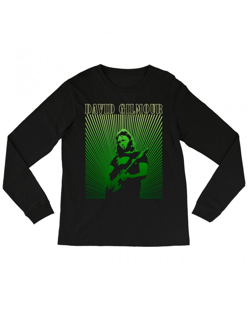 David Gilmour Long Sleeve Shirt | Green Young Ombre Shirt $9.58 Shirts