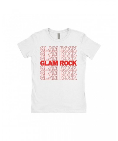 Music Life - Glam Rock Music Life Ladies' Boyfriend T-Shirt | Glam Rock On Repeat Music Life Shirt $8.73 Shirts