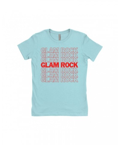 Music Life - Glam Rock Music Life Ladies' Boyfriend T-Shirt | Glam Rock On Repeat Music Life Shirt $8.73 Shirts