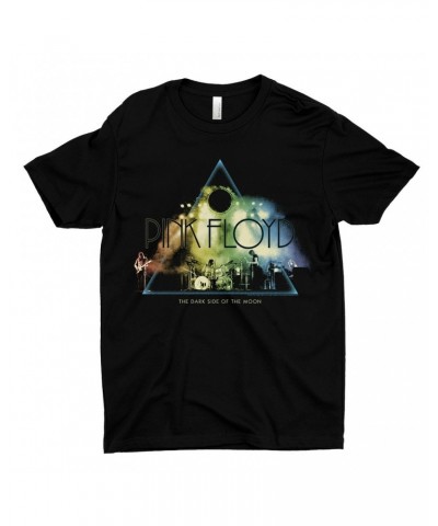 Pink Floyd T-Shirt | Live Show Dark Side Of The Moon Photo Rainbow Design Shirt $11.23 Shirts