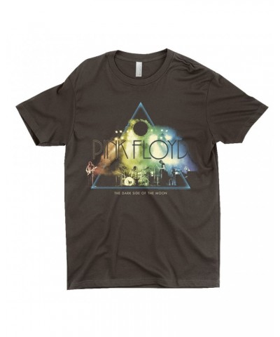 Pink Floyd T-Shirt | Live Show Dark Side Of The Moon Photo Rainbow Design Shirt $11.23 Shirts