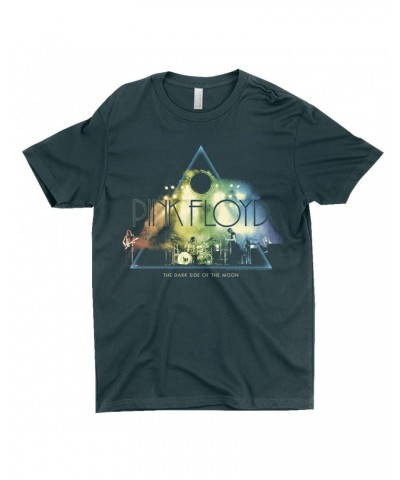 Pink Floyd T-Shirt | Live Show Dark Side Of The Moon Photo Rainbow Design Shirt $11.23 Shirts