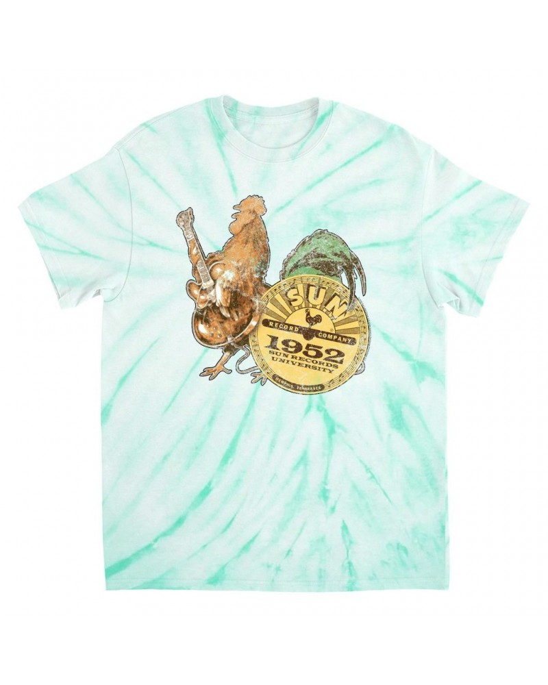 Sun Records T-Shirt | 1952 Red Rooster University Tie Dye Shirt $10.78 Shirts