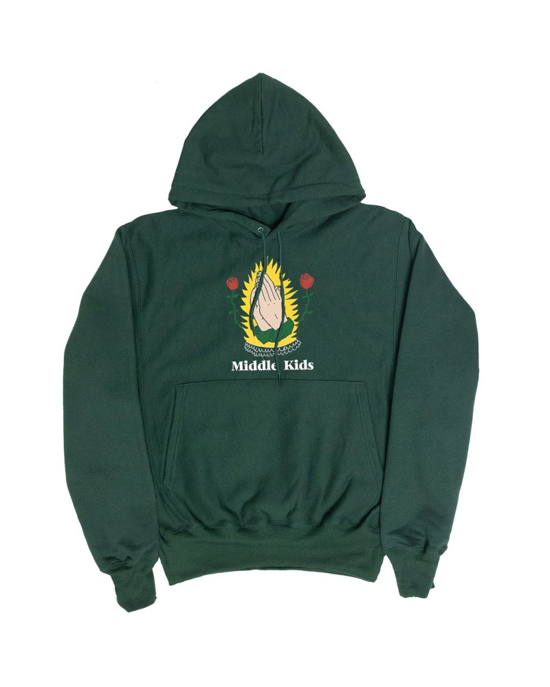 Middle Kids GREEN HANDS HOODIE $20.72 Sweatshirts