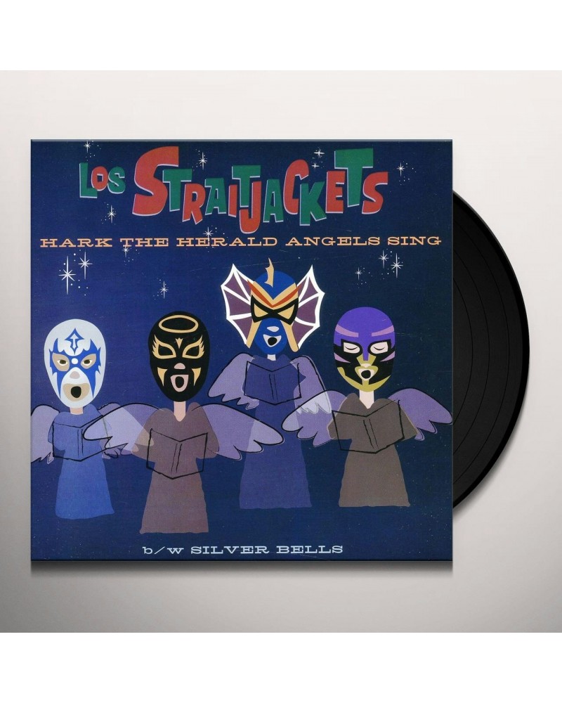 Los Straitjackets Hark The Herald Angels Sing 7 Inch Vinyl Record $2.70 Vinyl