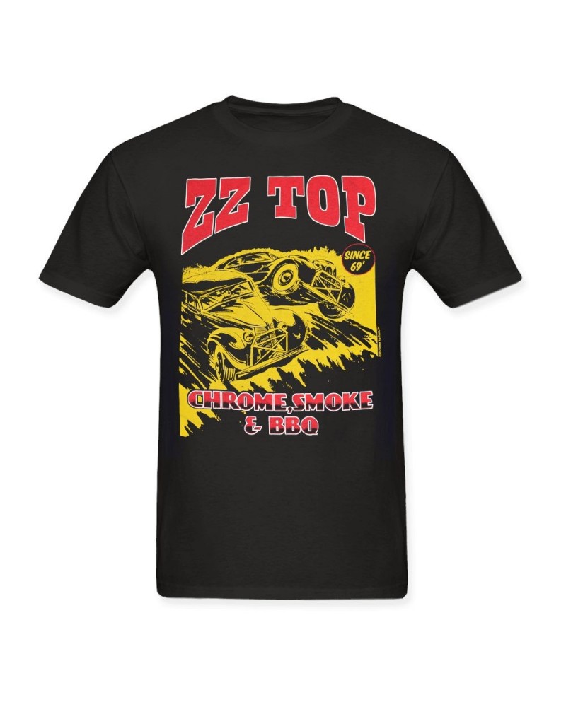 ZZ Top Chrome Smoke & BBQ - Vancouver to Thackerville T-Shirt $10.80 Shirts