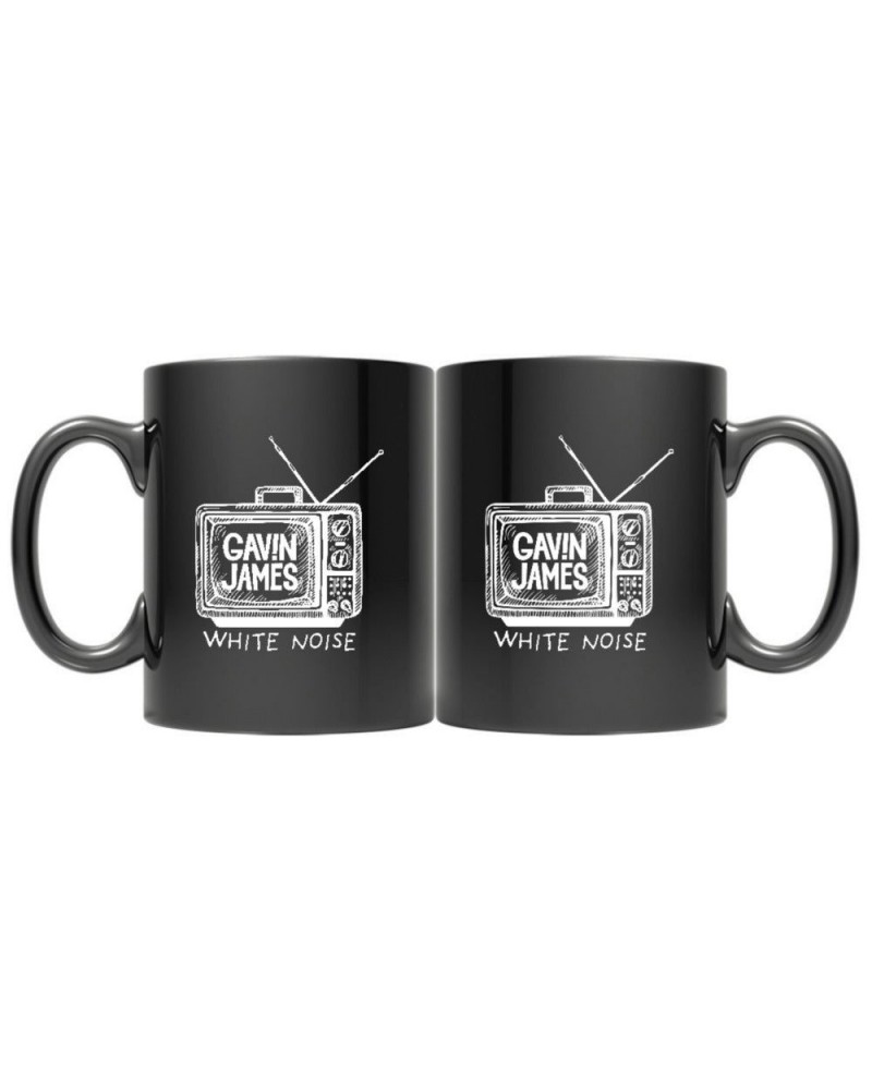 Gavin James White Noise' Black 11oz Coffee Mug $6.60 Drinkware