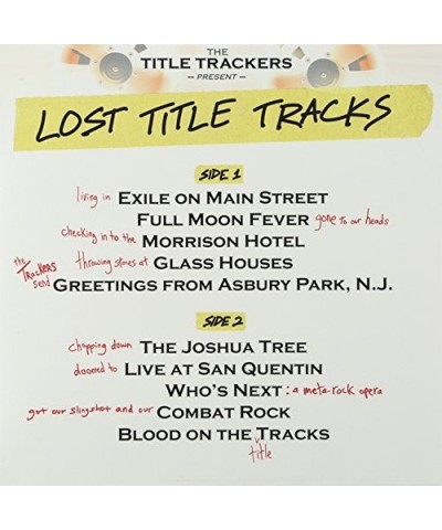 The Title Trackers Lost Title Tracks Vinyl Record $7.60 Vinyl