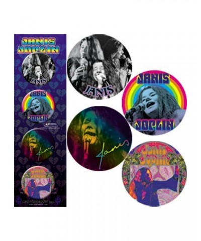 Janis Joplin 4 Pack 1.25" Button Set $1.38 Accessories