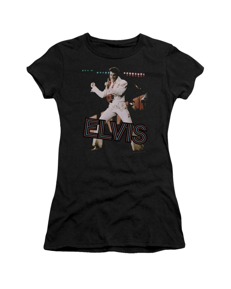 Elvis Presley Juniors Shirt | HIT THE LIGHTS Juniors T Shirt $8.33 Shirts