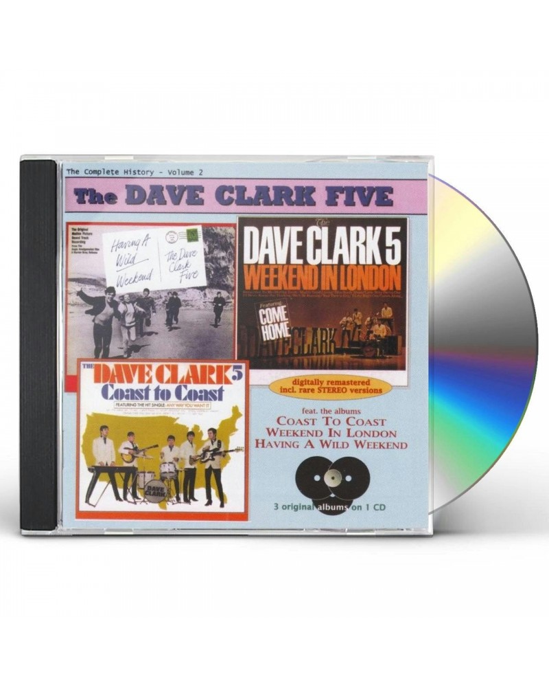 The Dave Clark Five VOLUME 2: WILD WEEKEND / LONDON CD $8.41 CD