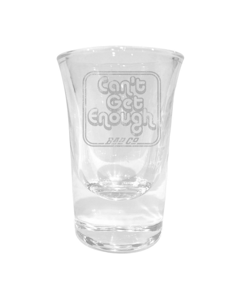 Bad Company Can't Get Enough Logo Laser Engraved Shot Glass $6.44 Drinkware