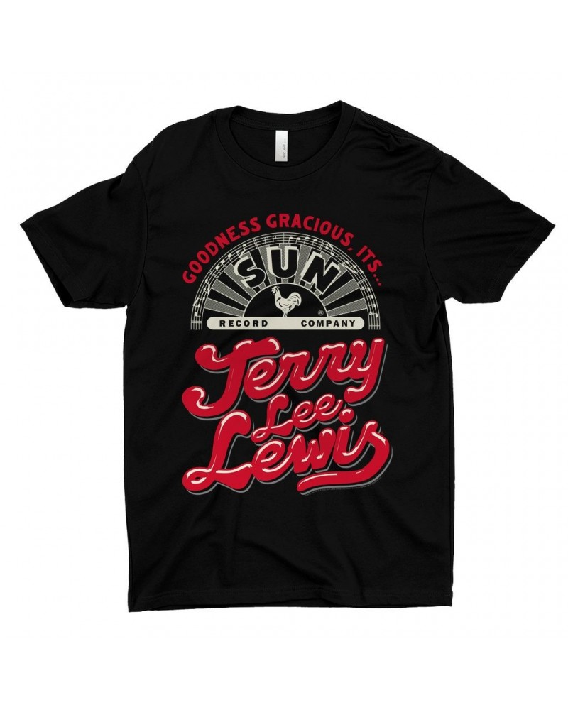 Jerry Lee Lewis Sun Records T-Shirt | Goodnees Gracious It's Sun Records Shirt $12.48 Shirts