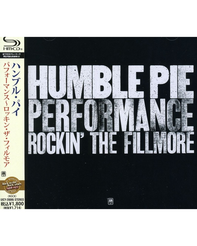 Humble Pie PERFORMANCE CD $7.60 CD