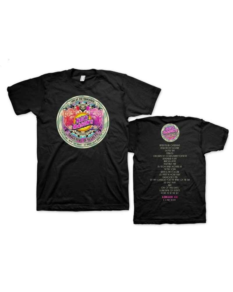 Nick Mason's Saucerful of Secrets Nick Mason’s Saucerful of Secrets Live At The Roundhouse Set List T-shirt $12.75 Shirts