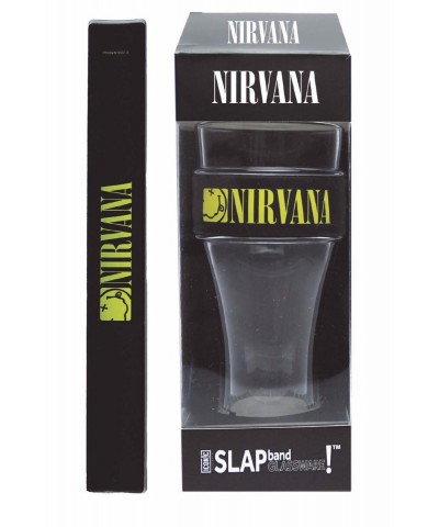 Nirvana Smiley Logo Heavy Duty Slap Band Pint Glass $8.98 Drinkware