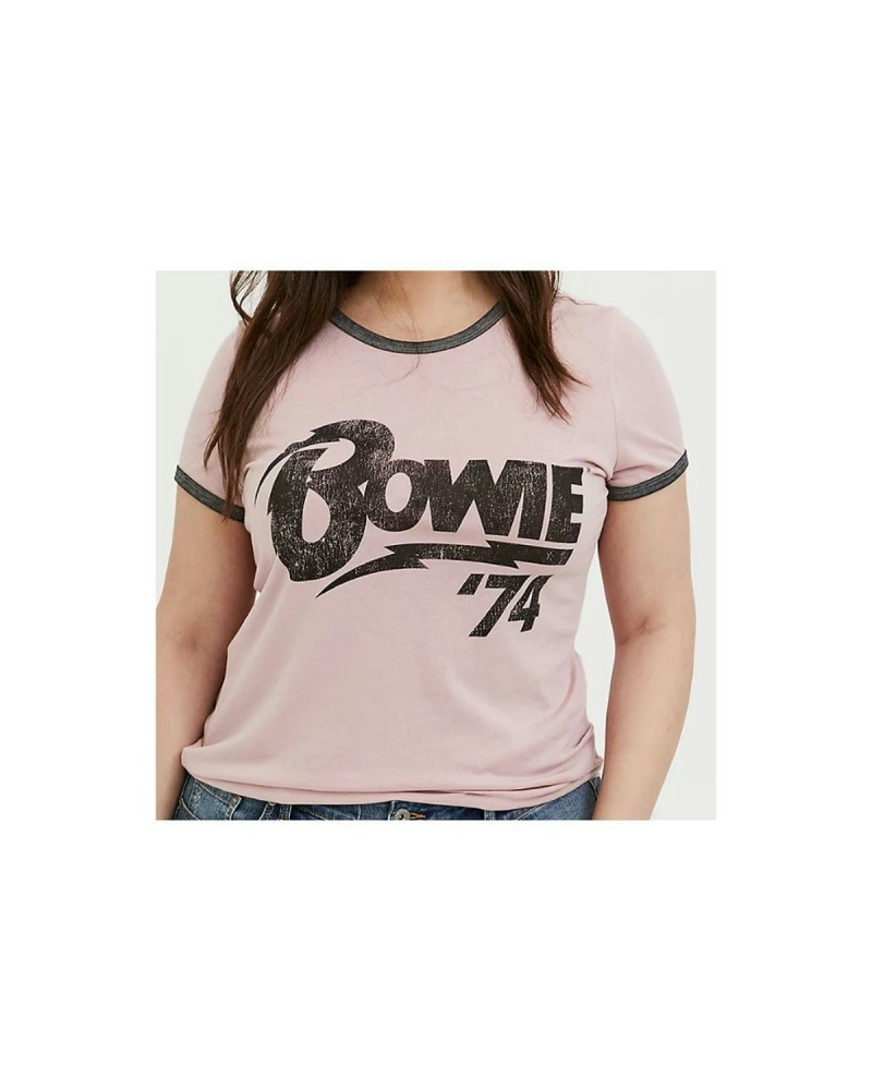 David Bowie Bowie 74 Ladies Plus Size T-shirt $10.97 Shirts