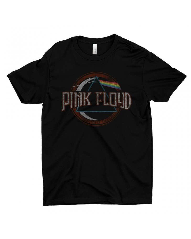 Pink Floyd T-Shirt | Dark Side Of The Moon Design Distressed Shirt $8.23 Shirts