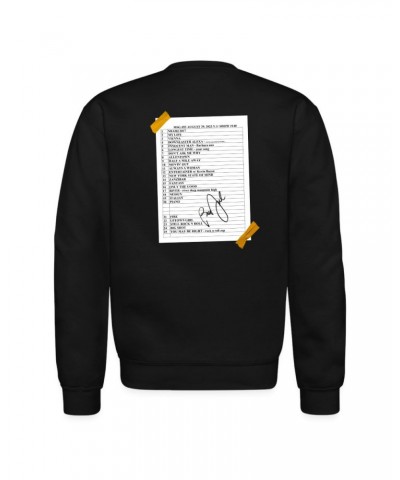 Billy Joel "8-29-23 MSG Set List" Black Crewneck - Online Exclusive $32.25 Sweatshirts